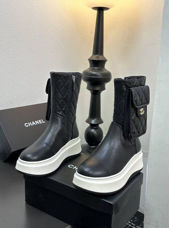 Bottine en Vrai Cuir Chanel