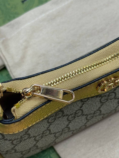 Sac Gucci à détail Doré