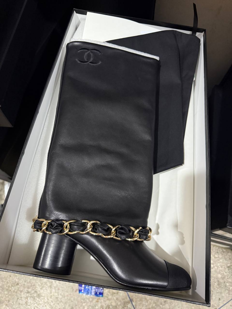 Botte en Vrai Cuir Chanel