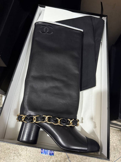 Botte en Vrai Cuir Chanel