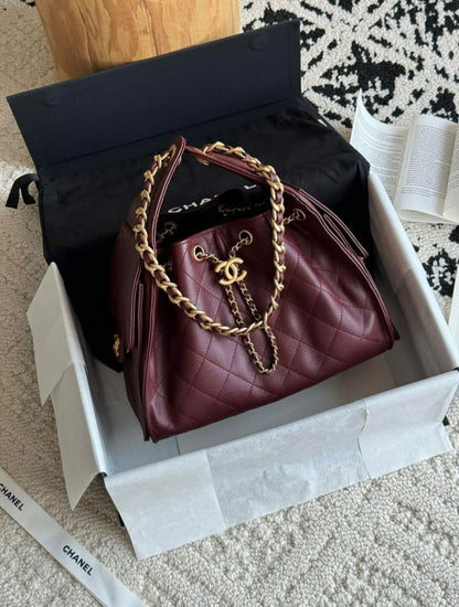 Sac de Luxe Chanel 25 en Vrai Cuir